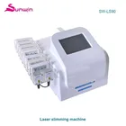 10 laser pads Lipolaser weight loss machine fat burning instrument with multi-languages for home and clinic use