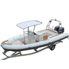 Marine equipment RIB 760 Boat Rigid Fiberglass hull hypalon inflatable boats rubber boat for fishing