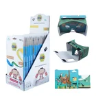 Cheapest diy virtual reality toolkit paper 3d glasses for kids education