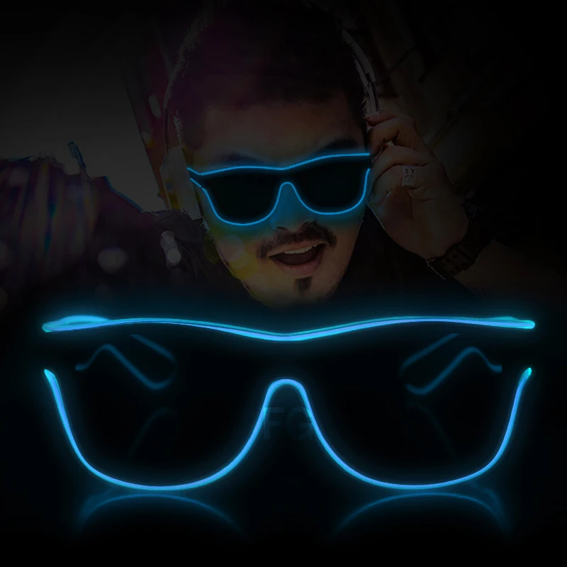 color led glasses