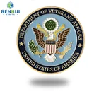 Wholesale Custom Cheap Zinc Alloy Military Gold Plating Coins Souvenir Challenge Metal Coins