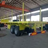 Best selling 60Tons Wood Log transport Truck Semi Trailer with Removable Supports