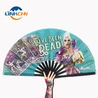Hand Fan Fan Large Folding Hand Fan Custom Logo Rainbow Large Folding Hand Fan