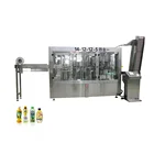 完全自動マンゴージュース製造シール生産ライン/ミニオレンジジュースホット充填瓶詰め包装機