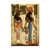 Classical style handmade egyptian papyrus oil painting