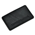 High Quality Custom Clothing Jeans Embossed Leather leather logo label