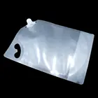 Plastic Bag Spout Bags Pouch Stand Up Plastic Suction Bag Side Open Clear Liquid Spout Bags Wine Juice Pouch