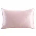 luxury 100% silk solid color 22mm pillow case cover