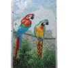 parrot pattern tunisian glass mosaic wall art bird tile murals