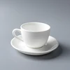 120ml Factory hotel supply Restaurant tea coffee white Cup And Saucers Small Sizes Modern Cup And Saucer Cup And Plate Set