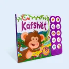 High Quality kids coloring hardcover sound book Music book