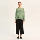 Cheap sheer ruffles womens clothing ladies chiffon tops blouse designs sex