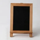Rustic wooden frame chalk board with stand