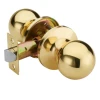 Good Quality Furniture Hardware Gold Handle Latches Brass Round Knob Locks