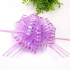 Wholesale wedding decorative Organza Pull Flower Ribbon Bow
