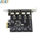 5Gbps Speed PCI-E to 4 Ports USB3.0 Expansion Card PCI-E PCI Express to USB 3.0 Controller for PCIe X1 X4 X8 X16 Port