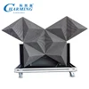 Online wifi control 3D triangle display mobile DJ booth table with flight case