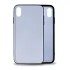 Factory Groove TPU+PC Hard 2D Sublimation Blank Case for Pasting Leather Real Wood Blank Mobile Phone Case For iPhone X
