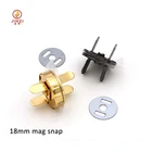 wholesale 14mm 18mm gold snap magnet button for bags