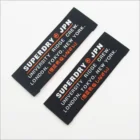 Clothing Accessories Private Brand Name Logo Damask Woven Tag Garment Cloth Label Custom Woven Label For Clothing