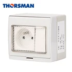 THORSMAN French type Wall Switch & Socket DC 250V 16A 1 gang Waterproof switch