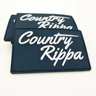 Garment 3D rubber patch letters logo design