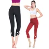 OEM Ladies Fitness Running yoga Pants Custom gym Cropped leggings Quick Dry Capri Workout Yoga Leggings