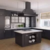 Vermonhouzz MDF Black Lacquer Kitchen Cabinets Shaker Style Cocina China Supplier Hot Selling Furniture