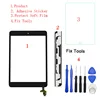 For iPad Mini 1 2 Glass Digitizer Touch Screen IC Chip Flex Assembly back white