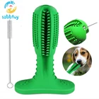 amazon best selling tear resistant natural rubber pets chewing toys dog toothbrush