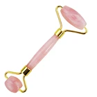 Anti Aging Rose Quartz Face Body Roller Massager Set with Box