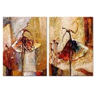 Modern abstract famous handmade ballerina ballet dancer girl art oil painting on canvas