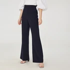 High Waist Flare Wide Leg Pants Women Trousers Female Casual Stretch Long Ladies Bell Bottom Trousers