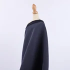 Hot sale stock lot navy jacquard 100 suede polyester fabric for garment