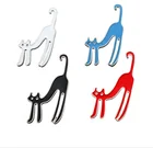Custom made 3d metal cat logo lapel pin badge