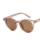 Red blue round Sunglasses Women Brand Designer Fashion Pink Yellow Sun Glasses Vintage Retro Shades