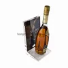 High End Wooden Wine Displays Special Design Red Wine Or Vodka Display Stand