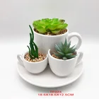 cheap Swan Wholesale Artificial Mini Flower Plant Small Pot Ceramic Animal Pots for kid flower pot decoration