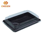 Square shape takeaway sushi food plastic disposable containers