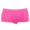 Comfortable kids girls seamless underwear solid color child boxer short
