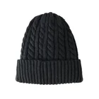 Ready to ship in stocks 100% acrylic fleece inside adult custom Braided knit hat