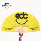 Folding Fan Large Folding Fans Custom Logo Rainbow Large Folding Hand Fan