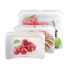 New Design Eco-friendly Reusable Snack Sandwich Bag Fridge Silicone Food Storage Bag