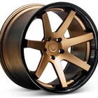 5x120 2 piece forged Gloss Black Concave Forged Car Alloy Wheels rims
