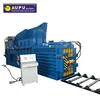 Horizontal hydraulic waste paper baler press compactor machine.