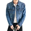 2019 Fashion Men Jeans Jackets Tops Long Sleeve Denim Coat Vintage Ripped For Men Clothing chaquetas mujer