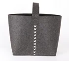 Storage baskets type and eco-friendly feature handmade felt shopping bag