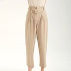 Unique Design Irregular Bottom Fashion Lady Harem Pants
