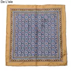 New Custom print pocket squares silk with hand rolled
