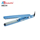 Double voltage hot selling electric professional ceramic mini steam titanium fast flat iron hair straightener